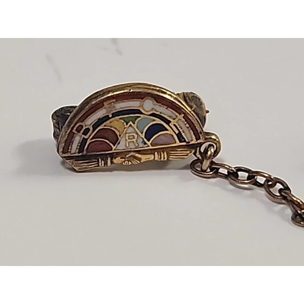 Vtg BFCL R International Order‎ of Rainbow Girl Pins Gold Filled GF IORG Masons